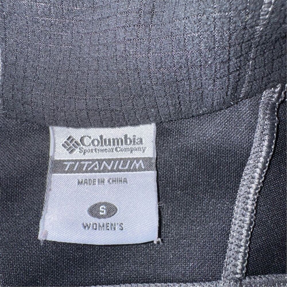 Columbia Women's Titanium Textured Black 1/2 Zip Pullover Size S Activewear - Picture 7 of 12